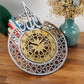 ALLAH WALL CLOCK GOLDEN & SILVER