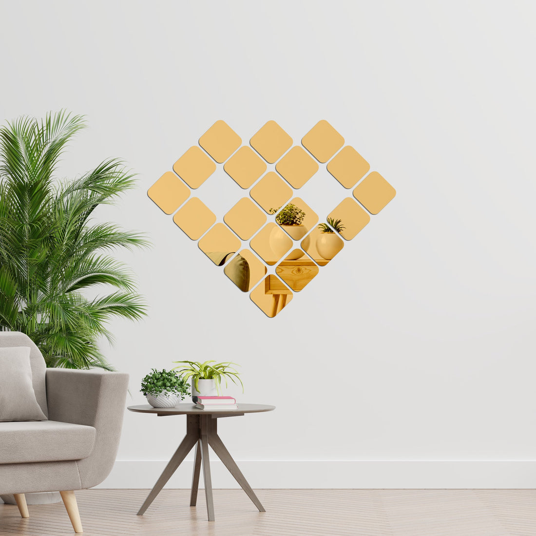 Acrylic Square Mirror Wall Decor