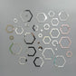 Acrylic Hexagon Ring Mirror Wall Decor