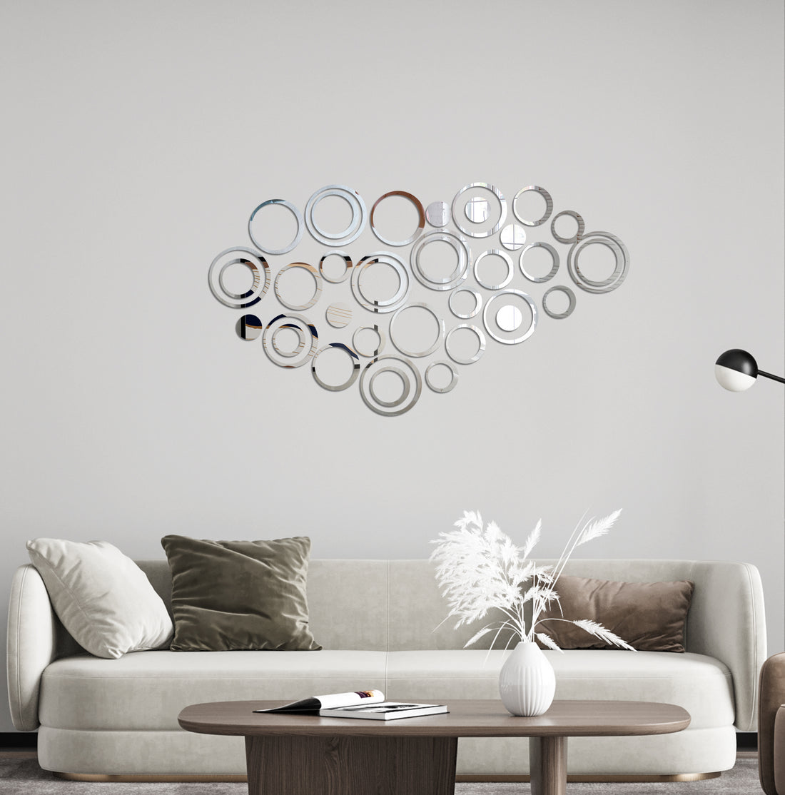 Acrylic Ring Mirror Wall Decor