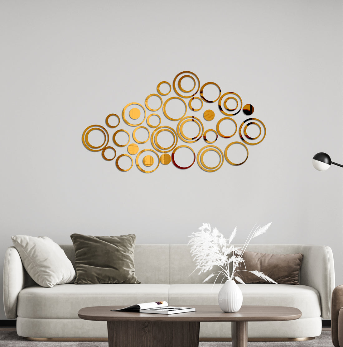 Acrylic Ring Mirror Wall Decor