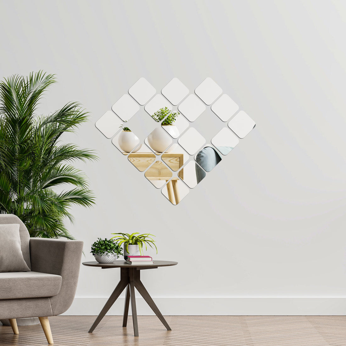 Acrylic Square Mirror Wall Decor