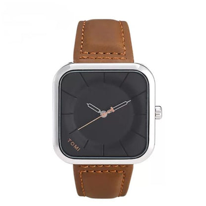 Tomi T-093 Men’s Watch Date Quartz Leather Strap