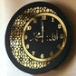 AM NEW 2C CLOCK BLACK & GOLDEN