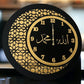 AM NEW 2C CLOCK BLACK & GOLDEN