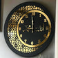 AM NEW 2C CLOCK BLACK & GOLDEN