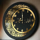 AM NEW 2C CLOCK BLACK & GOLDEN