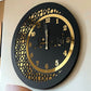 AM NEW 2C CLOCK BLACK & GOLDEN