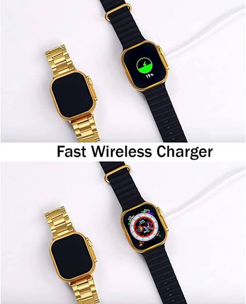 Imported Ultra 9 Series Smart Watch (Golden Edition)