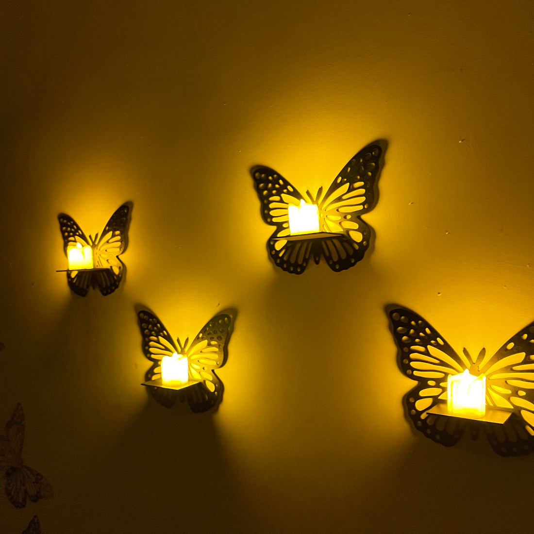 BUTTERFLY DECORATION SHELVES (3 PCS)