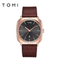 Tomi T-084 Men’s Watch Date Quartz Leather Strap