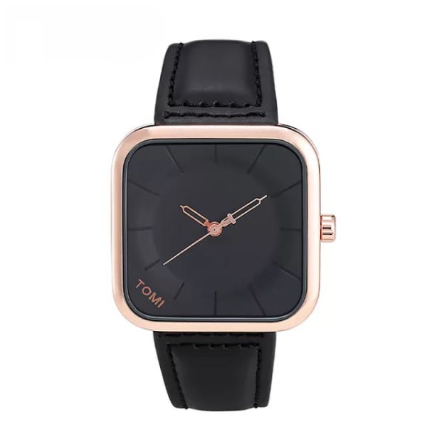 Tomi T-093 Men’s Watch Date Quartz Leather Strap