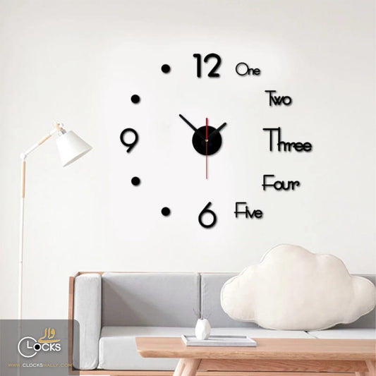 3D DIY WALL CLOCK (DOT)