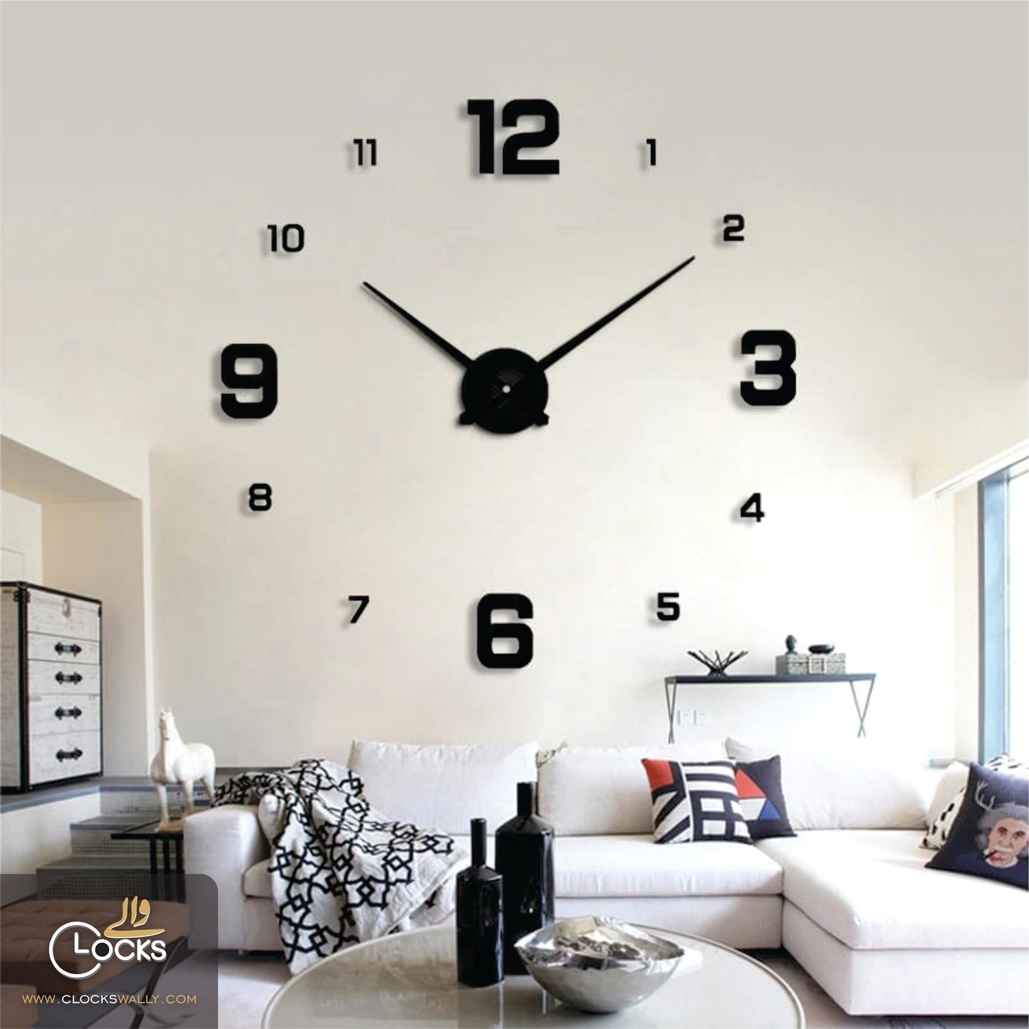 3D DIY WALL CLOCK (NUM)