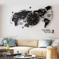 World Map Wall Clock